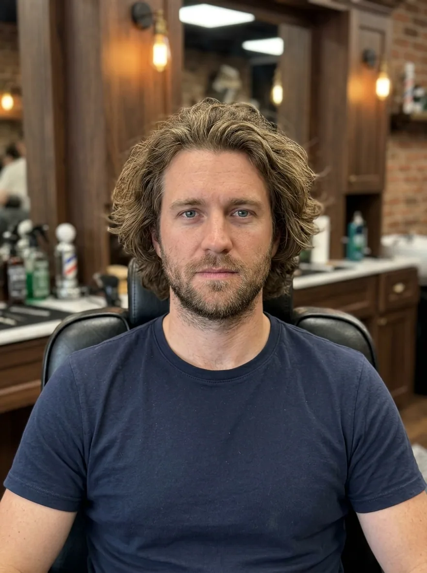 Lars voor zijn pompadour