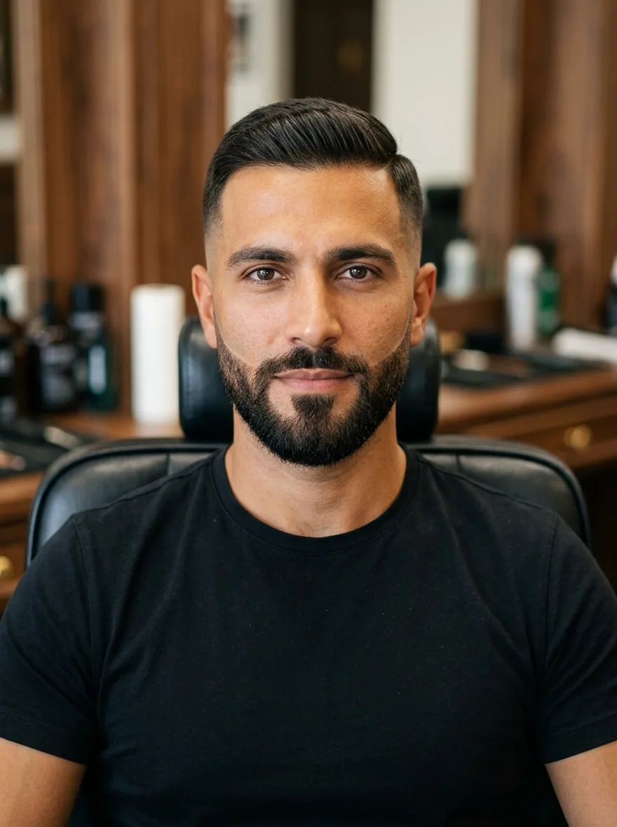 Mateo na zijn fade en baardbehandeling