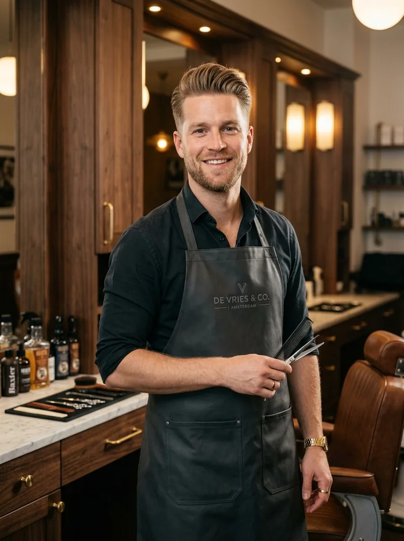 Barber Jesse in de barbershop