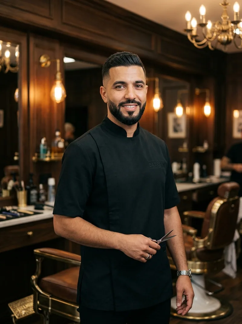 Barber Youssef in de barbershop